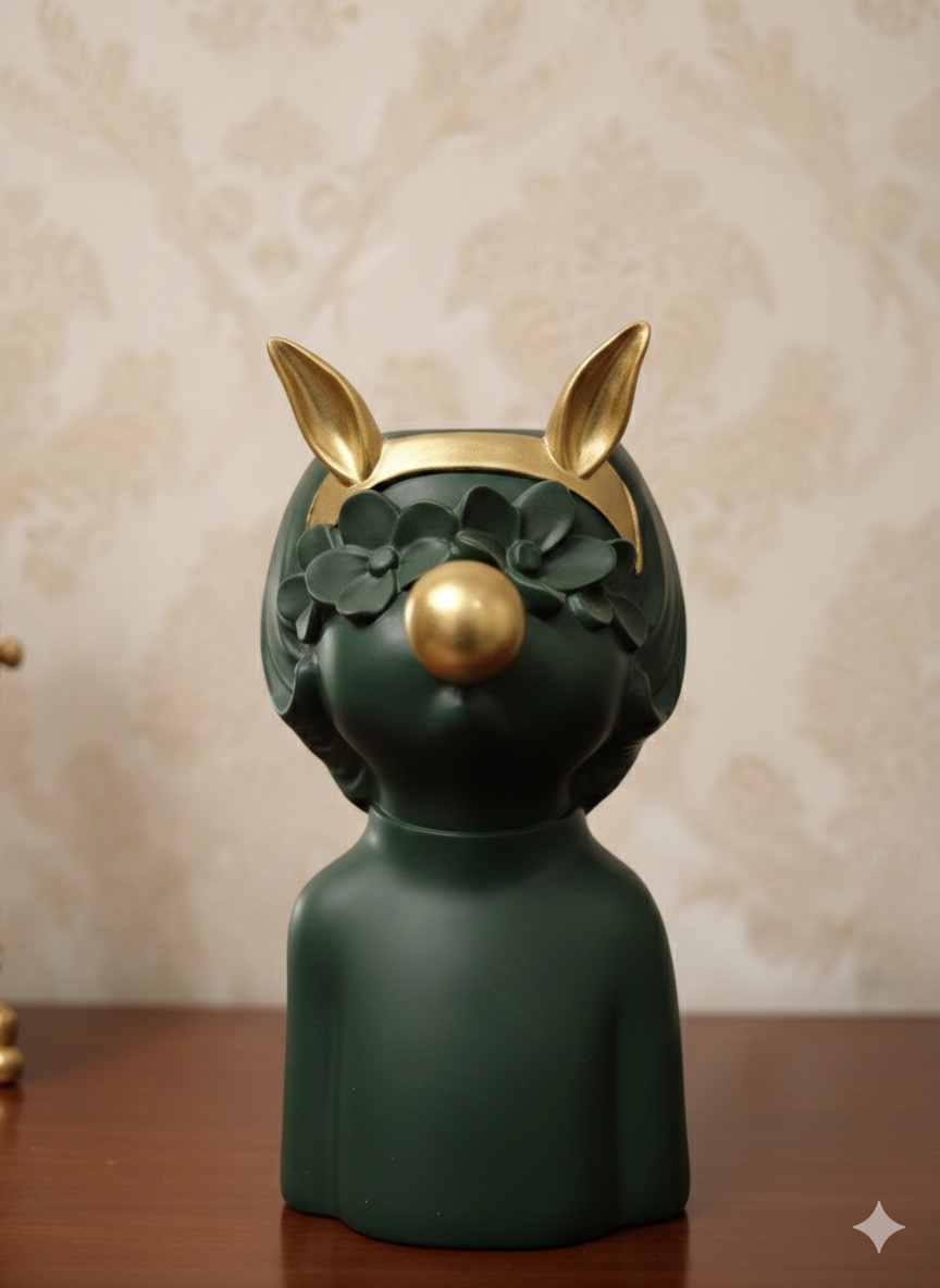 green golden nosed bunny girl green golden nosed bunny girl