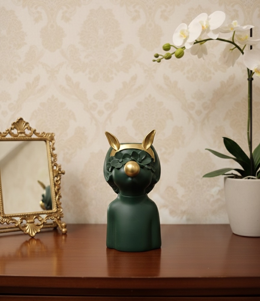 green golden nosed bunny girl green golden nosed bunny girl