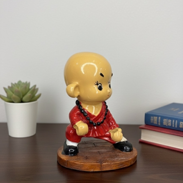 little kung fu monk red