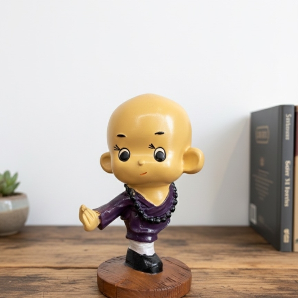 little kung fu monk purple