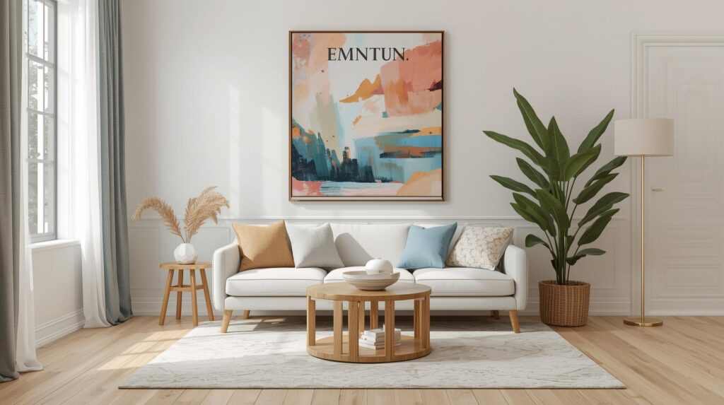 we are a home decor brand and i want to put a banner on my website which shows asthetic painting