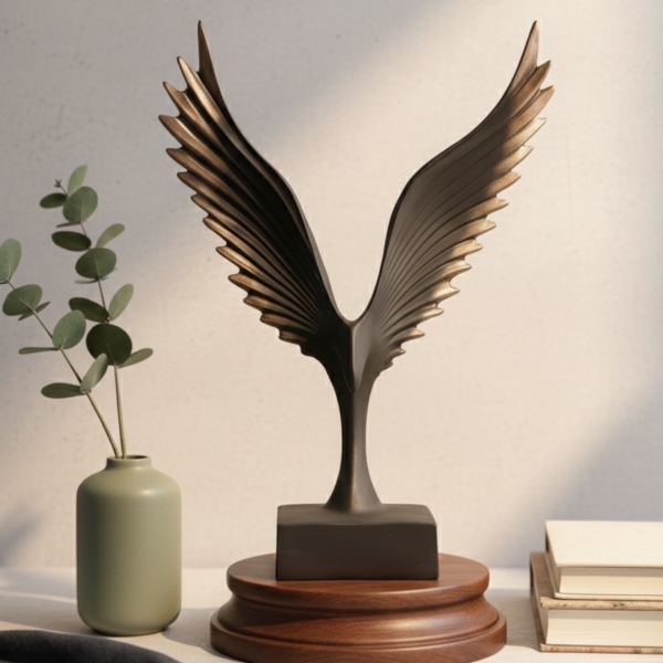 elegant eagle/angle wing statue