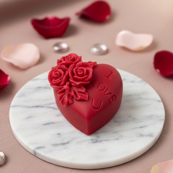 bunch of rose scented candle